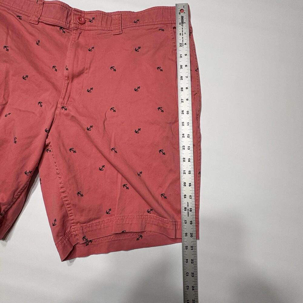 St. John's Bay Men's Size 42 Coral Anchor Print Comfort Stretch Shorts - Picture 7 of 9
